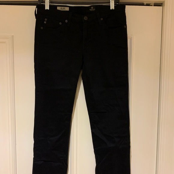 Ag Adriano Goldshmied Jeans Size 29 Soft Black Low Rise - Picture 1 of 4